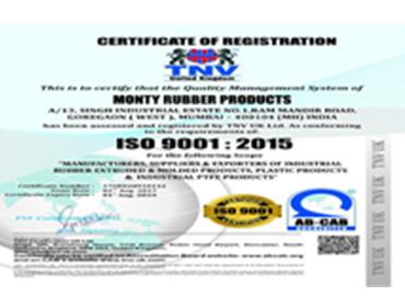Monty Rubber product catalogue cover